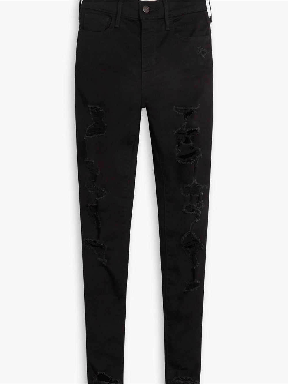 Levi’s 720 High Rise Super Skinny Distressed Black Jeans 🖤